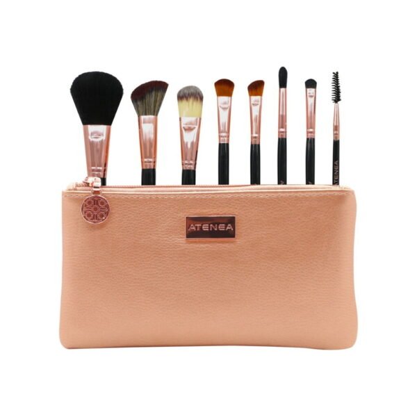 ATENEA KIT DE BROCHAS COSMETIQUERA X8