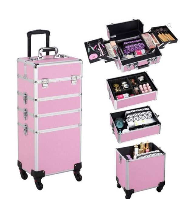 MALETA PROFESIONAL DE MAQUILLAJE CON RUEDAS XL - Image 5