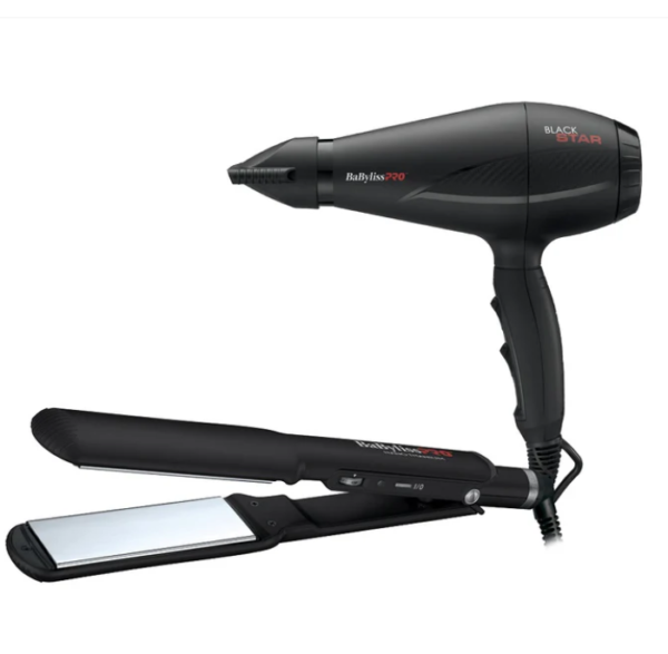 BABYLISS PLANCHA + SECADOR LIMITED EDITION NANO BLACK