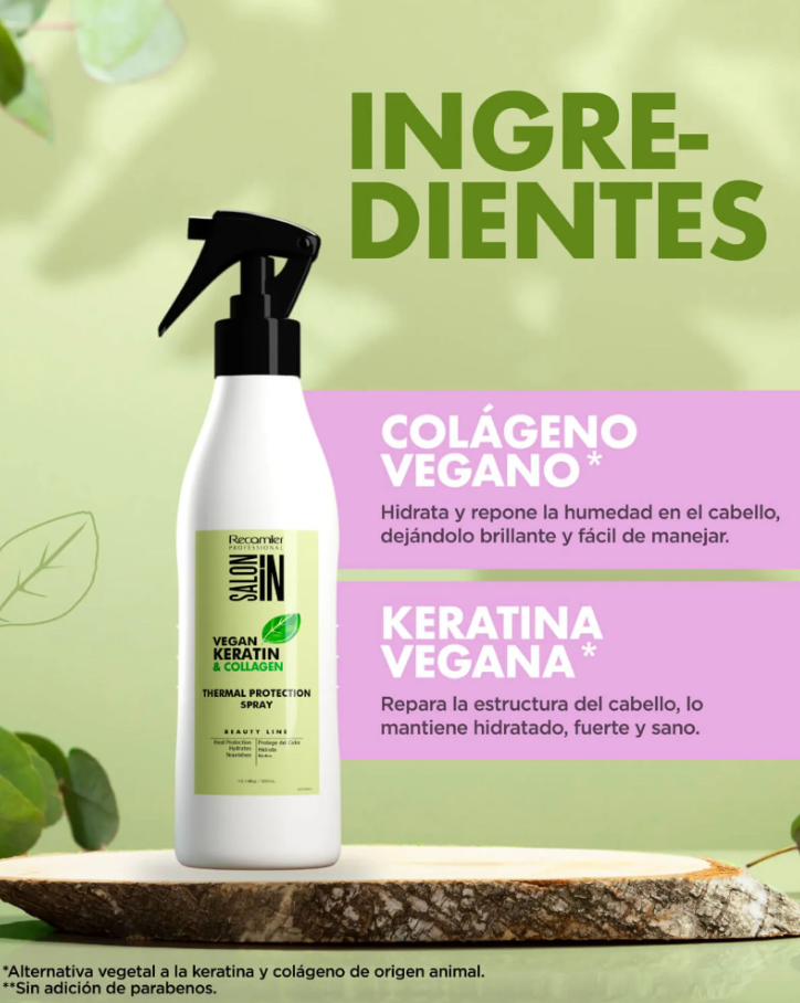 RECAMIER TERMOPROTECTOR VEGAN KERATIN COLLAGEN 300 ML - Image 2